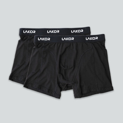 Lakor - Bamboo Boxers, 2 pack - Blackl